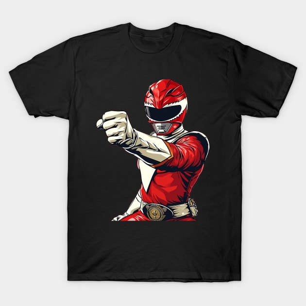 red ranger T-Shirt by Ninja banana